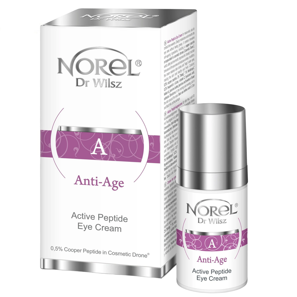 Norel Professional Anti Age Peptide Aktywny Peptydowy Krem pod Oczy dla Skóry Dojrzałej 15ml