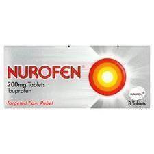 Nurofen Ibuprofen Ukierunkowana Ulga w Bólu 200mg 8 Tabletek