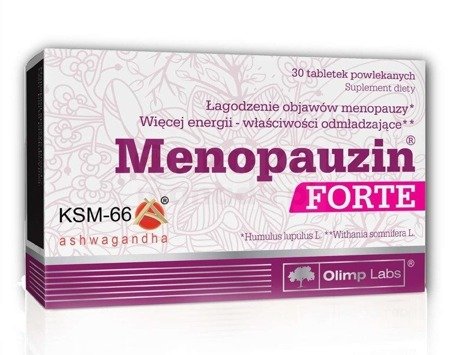 Olimp Menopauzin Forte Dla Kobiet W Okresie Menopauzy Minerały Witaminy 30Tabl.