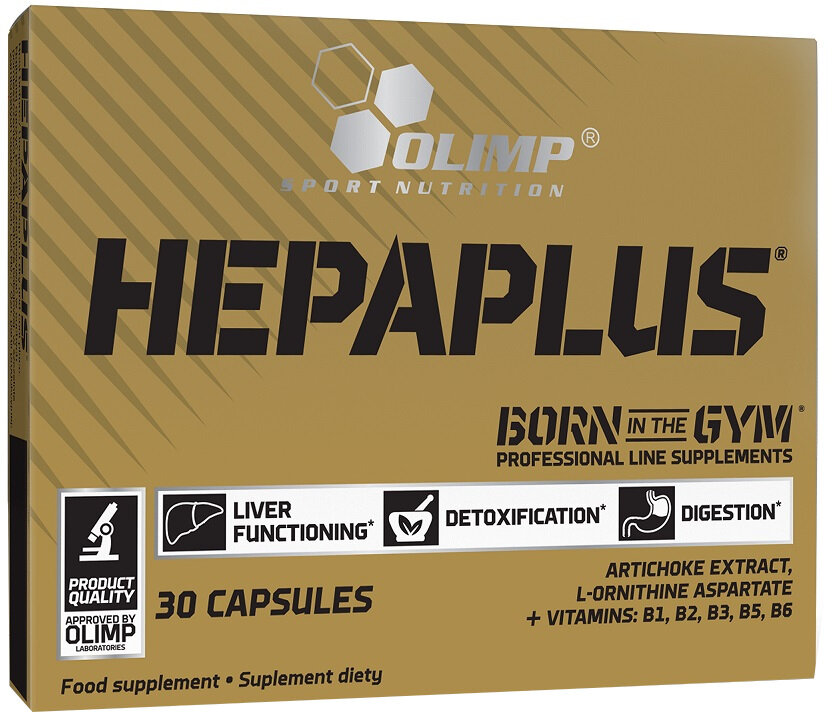 Olimp Sport Nutrition Hepaplus na Pracę Wątroby Procesy Detoksykacyjne i Układ Trawienny 30 Kapsułek