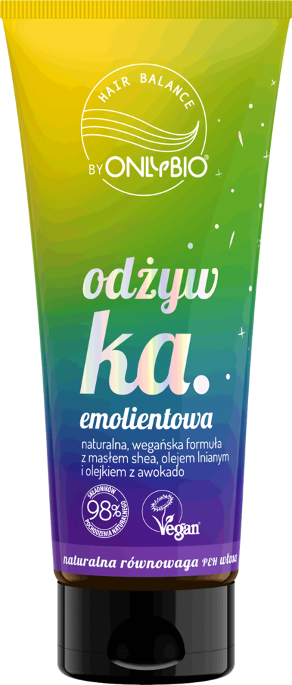 OnlyBio Hair In Balance Odżywka Emolientowa z Wegańską Formuła do Włosów Szorstkich 200ml