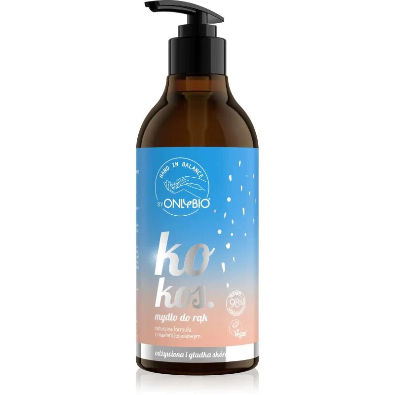 OnlyBio Hand in Balance Odżywcze Mydło do Rąk Kokos 500ml