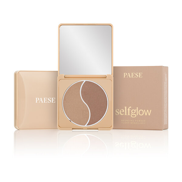 Paese SelfGlow Bronzer Prasowany Puder Brązujący Medium 6g