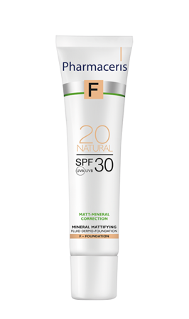 Pharmaceris F Mineralny Dermo-Fluid Matujący Natural 20 SPF30 30ml