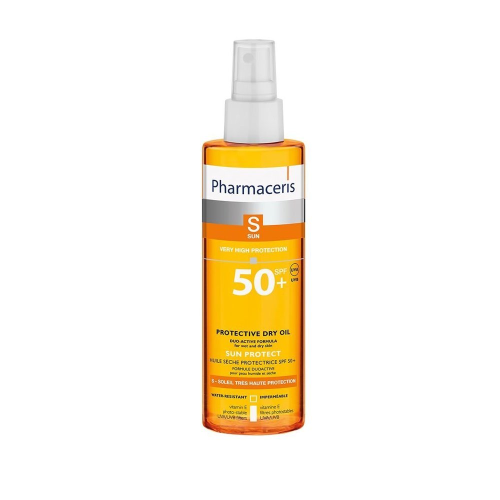 Pharmaceris S Protective Dry Oil Ochronny Suchy Olejek do Ciała dla Skóry Delikatnej Wrażliwej i Normalnej SPF 50+ 200ml