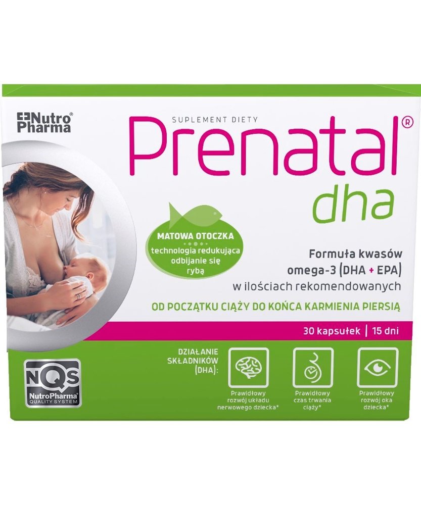 Prenatal DHA Formuła Kwasów Omega dla Kobiet w Ciąży 30 Kapsułek