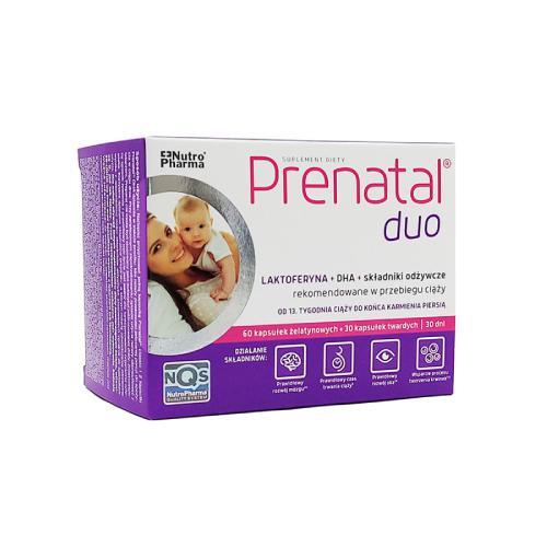 Prenatal Duo Wsparcie w Przebiegu Ciąży 30 Tabletek + 60 Kapsułek