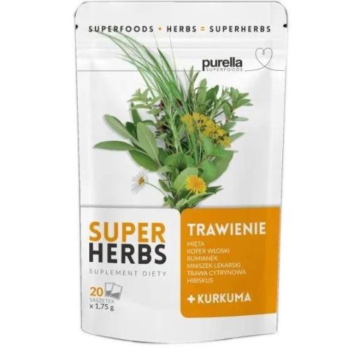 Purella Superfoods Mieszanka Ziół Trawienie 20 x 1.75g