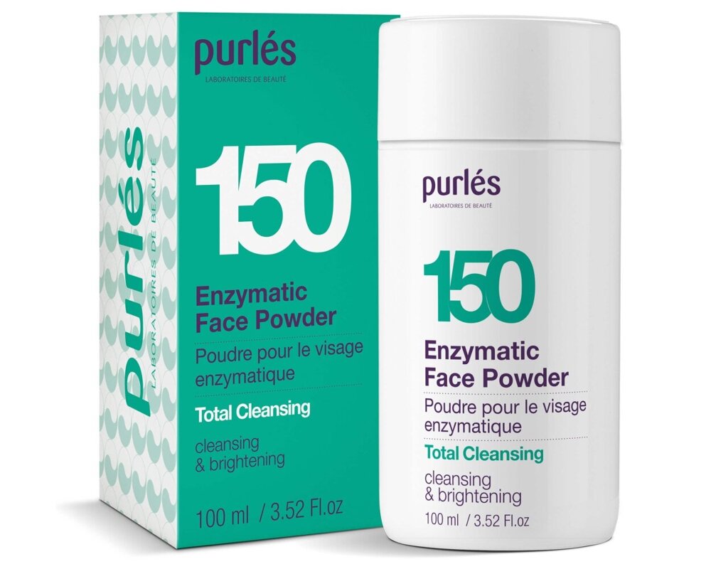 Purles 150 Total Cleansing 2w1 Enzymatyczny Puder Myjący do Twarzy dla każdego Rodzaju Skóry 100ml