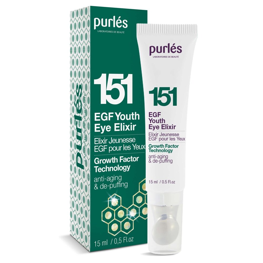 Purles 151 Growth Factor Technology EGF Eliksir Młodości Pod Oczy dla Skóry Dojrzałej 15ml