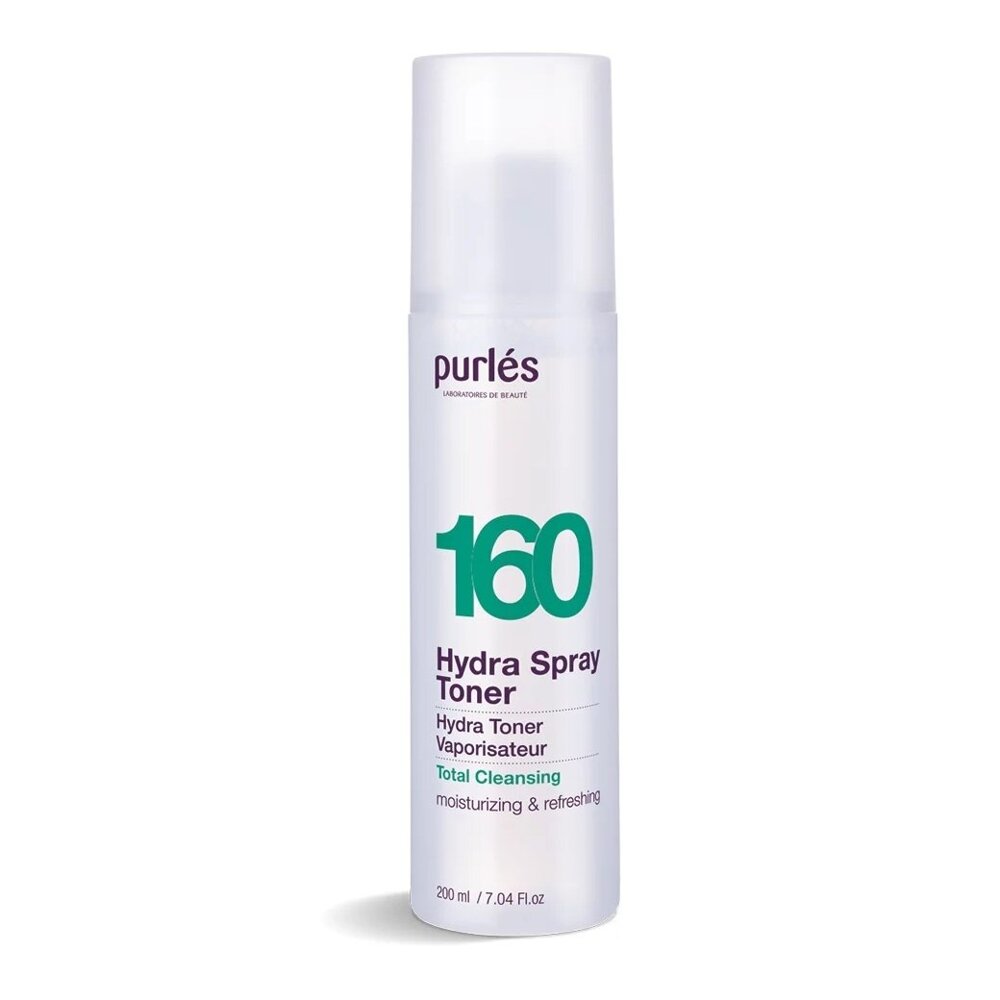 Purles 160 Total Cleansing Intensywnie Nawilżający Hydra Tonic w Sprayu dla każdego Rodzaju Skóry 200ml