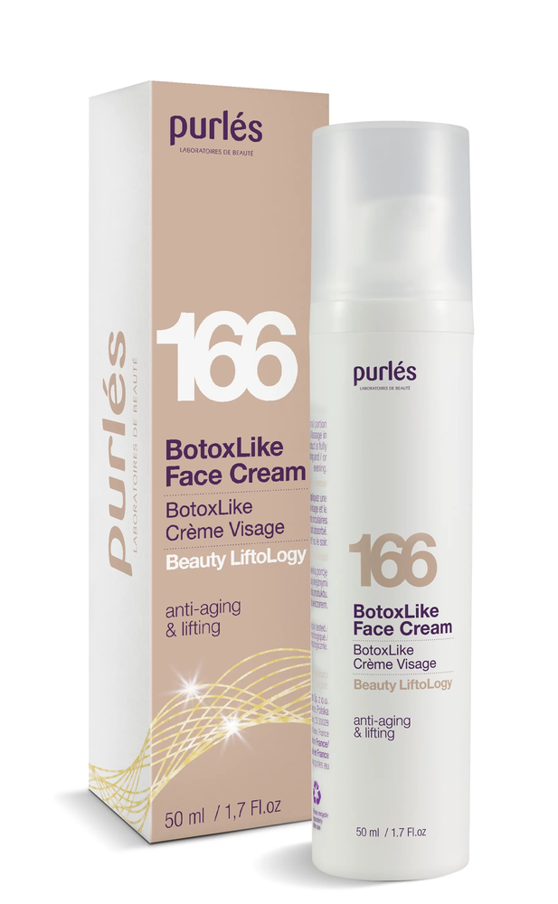 Purles 166 Beauty Liftology Botoxlike Krem do Twarzy BotoxLike dla Skóry Dojrzałej na Dzień i na Noc 50ml