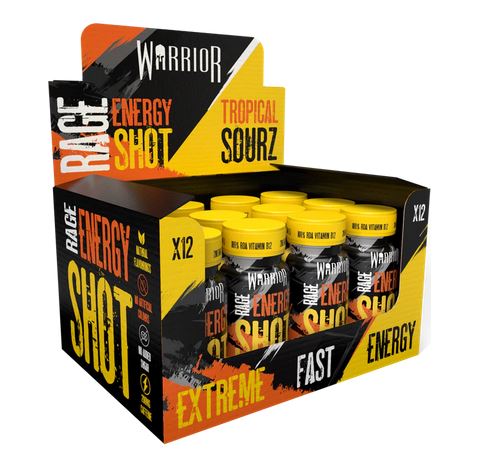 Rage Energy Shot, Tropical Sourz - 12 x 60 ml.