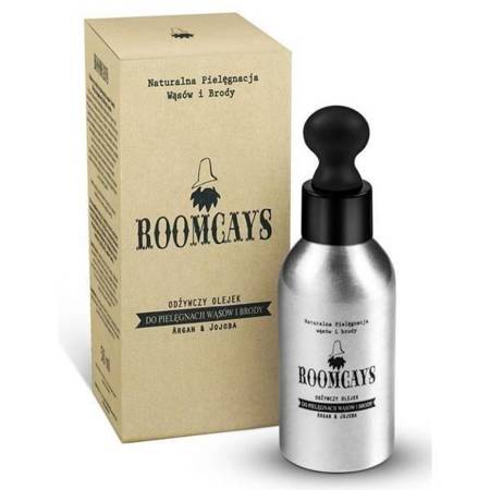 Roomcays Pielęgnacyjny Olejek Odżywczy do Brody i Wąsów w Aluminiowej Butelce 50ml