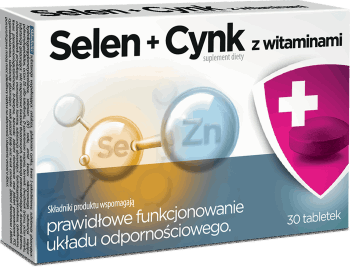 Selen Cynk z Witaminami 30 Tabletek
