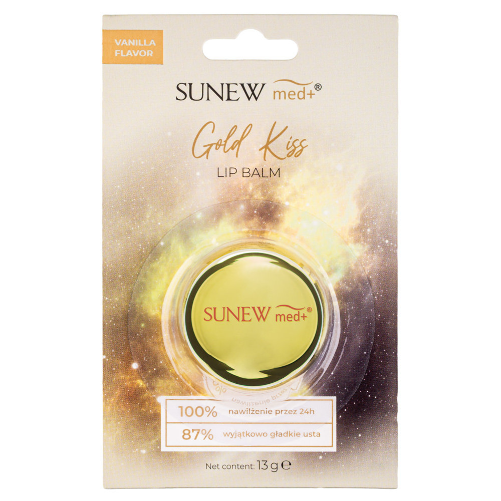 SunewMed+ Gold Kiss Waniliowy Balsam do Ust z Masłem Shea 13g