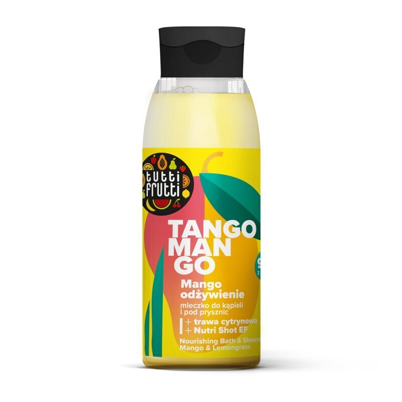 Tutti Frutti Odżywcze Mleczko do Kąpieli i pod Prysznic Mango i Trawa cytrynowa + Nutri Shot EF 400ml