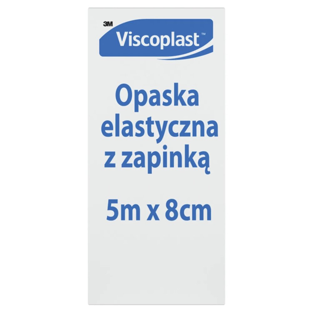 Viscoplast Opaska Elastyczna z Zapinką 5mx8cm 1 Sztuka