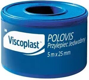 Viscoplast Polovis Przylepiec Jedwabny 5mx25mm 1 Sztuka