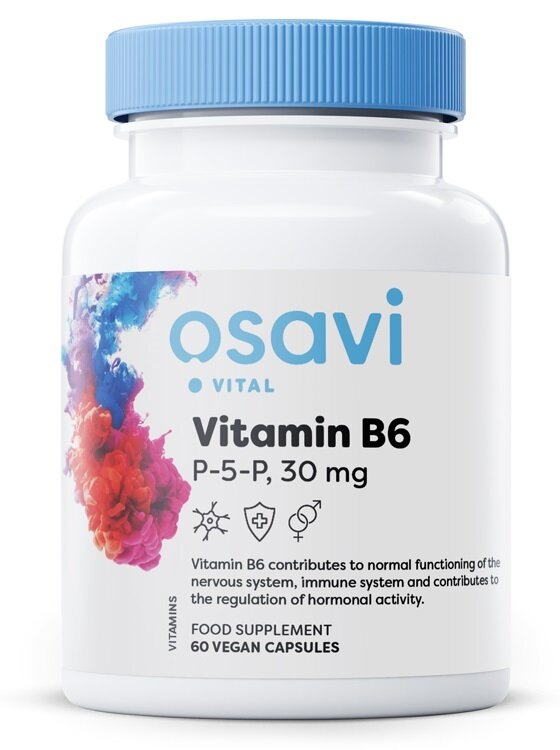 Vitamin B6 - P-5-P, 30mg - 60 vegan caps