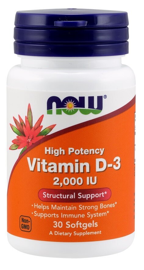 Vitamin D-3, 2000 IU - 30 softgels