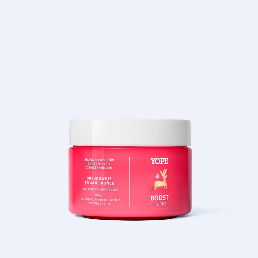 Yope Boost my Hair Maska z Bioceramidami i Adaptogenem dla Włosów Zniszczonych 250ml