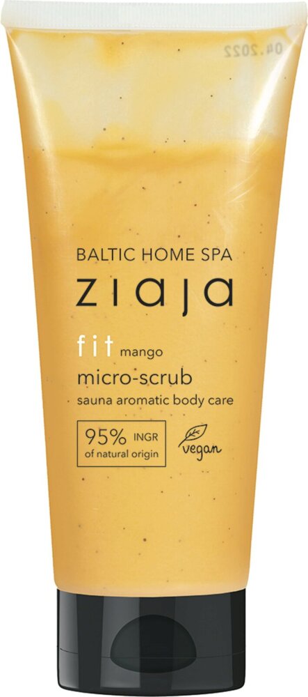 Ziaja Baltic Home Spa FIT Microscrub Mango Pielęgnacja przed Sauną Wszystkie Rodzaje Skóry 190ml