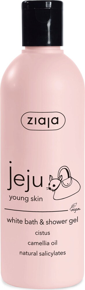 Ziaja Jeju Young Skin Biały Żel pod Prysznic i do Kąpieli  z Nutą Mango Kokosa Papai 300ml