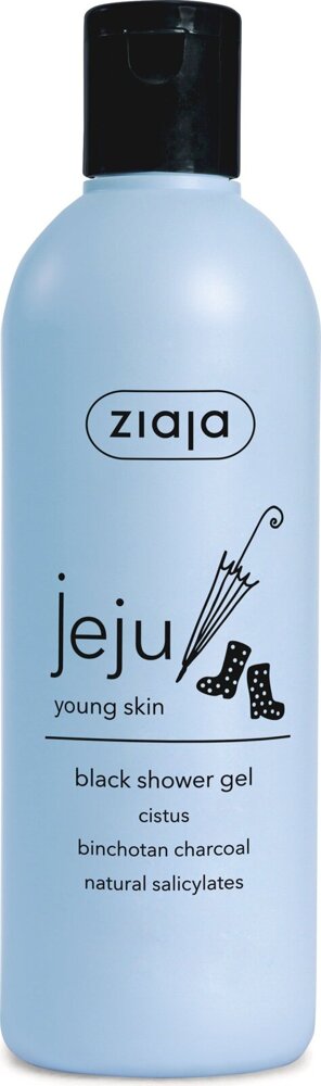 Ziaja Jeju Young Skin Czarny Żel pod Prysznic dla każdego Rodzaju Skóry 300ml